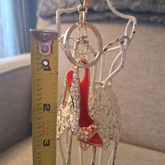 Sparkly High Heel Purse Charm Keychain - Picture 6 of 6